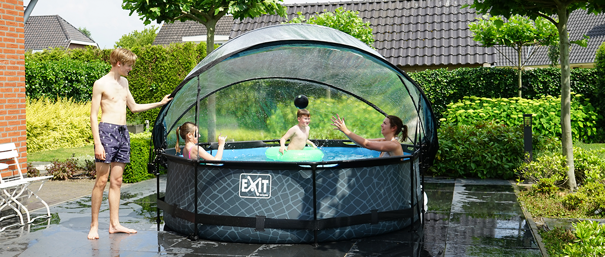 Will an EXIT swimming pool dome fit on 
