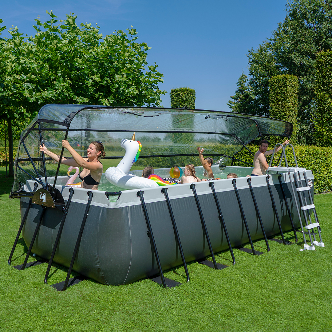 Does an EXIT Toys dome or canopy fit my Intex swimming pool