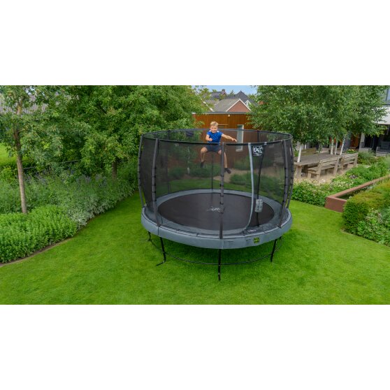 EXIT Elegant trampoline ø253cm with Economy safetynet - grey