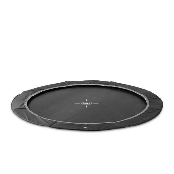 EXIT InTerra ground-level sports trampoline ø427cm - black