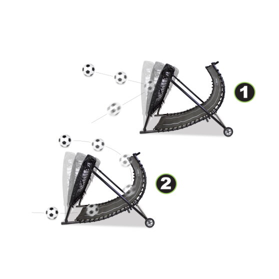 EXIT Kickback football rebounder 124x90cm